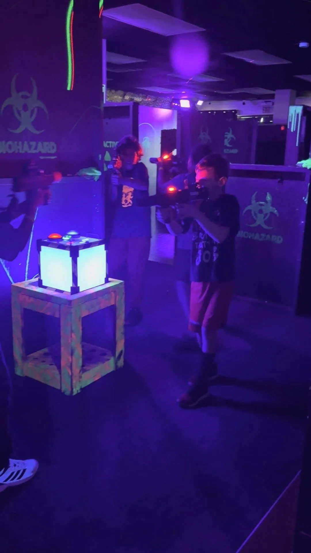 Kids playing tactical laser tag at Armageddon Laser Tag Sarasota